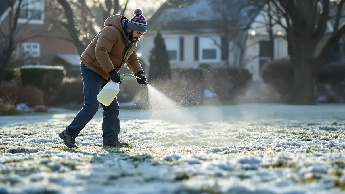 Alcuni annaffiano il proprio prato con detersivo per i piatti in inverno, un errore frequente dalle conseguenze insospettate