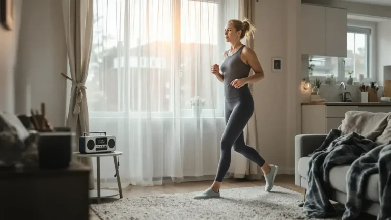 La camminata veloce, un’attività fisica da svolgere a casa, aiuta a combattere la malinconia di gennaio senza dover uscire