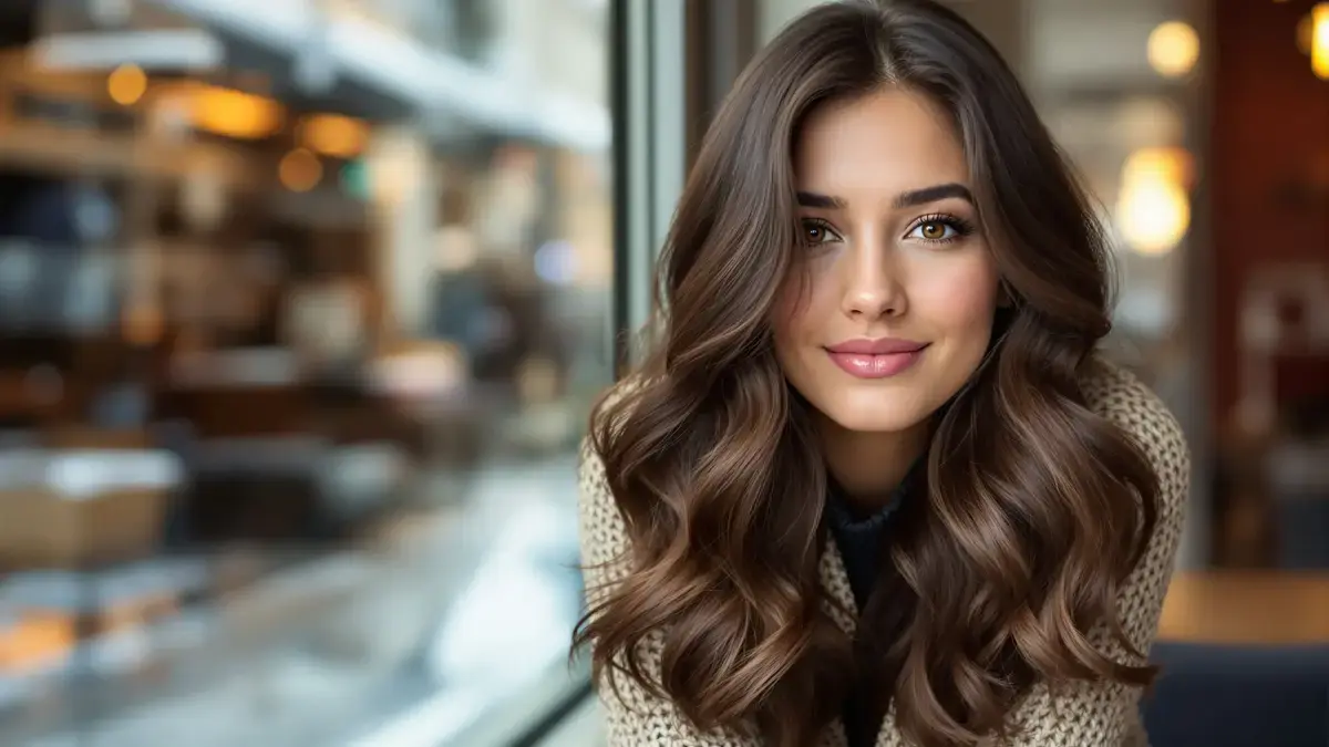 Queste ispirazioni per un balayage cioccolato potrebbero ringiovanire un castano freddo che molti sottovalutano in inverno