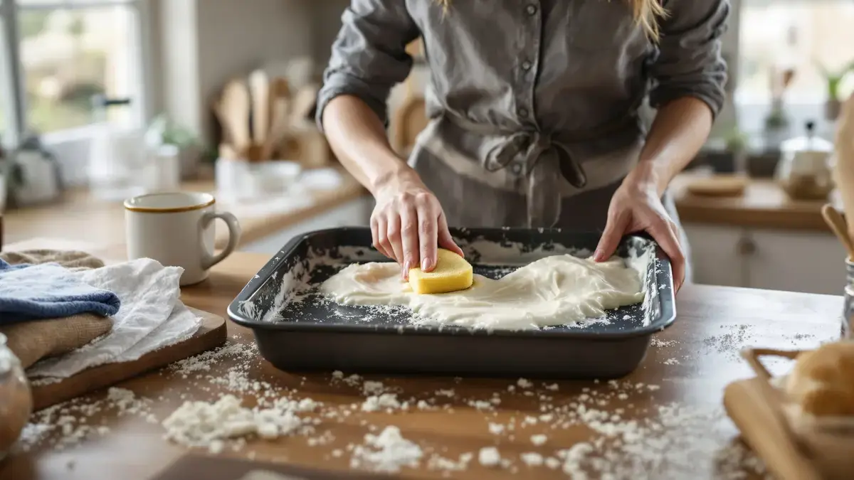 Questo trucco per la pulizia svelato potrebbe salvare la tua teglia del forno molto incrostata che pensavi persa.